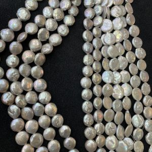 Coin Shape Pearls/Per Line